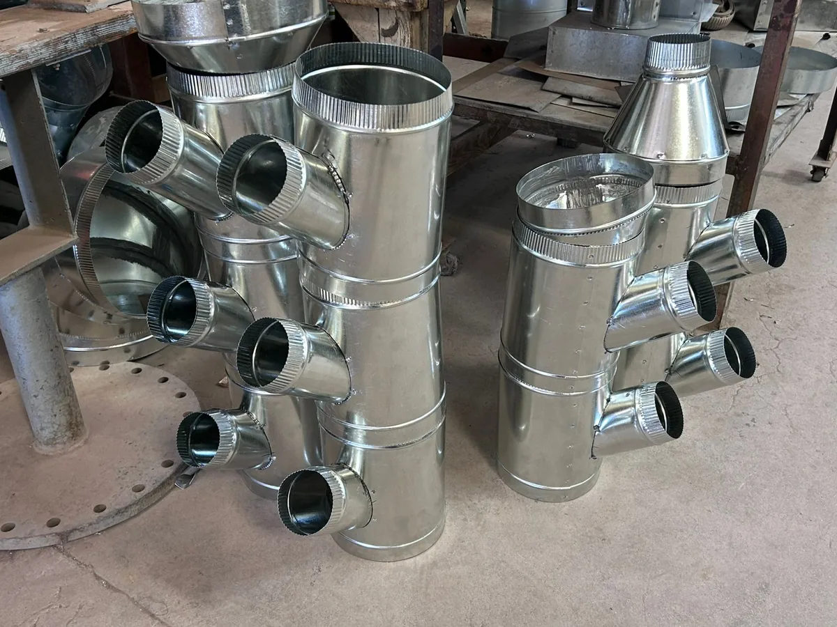 Plenum Distribuidor con derivaciones múltiples — fabricación Ductyza