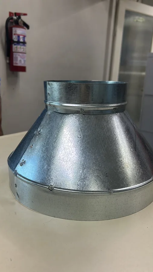 Reducción cónica galvanizada